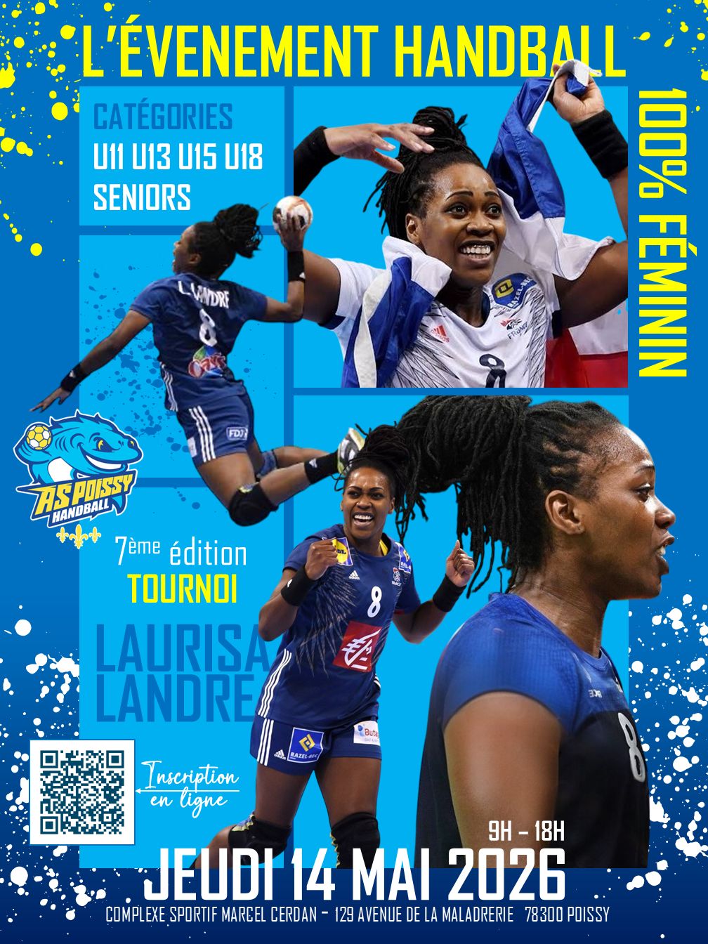 Tournoi Laurisa Landre 2026Stage de handball Hiver 2026 Poissy Handball